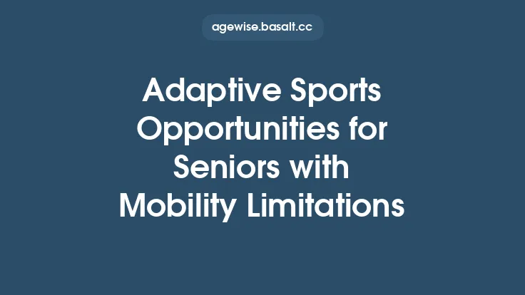 Adaptive Sports Opportunities for Seniors with Mobility Limitations Thumbnail