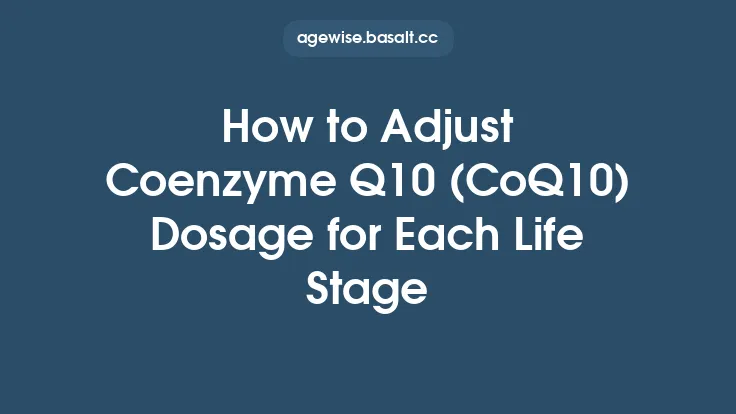 How to Adjust Coenzyme Q10 (CoQ10) Dosage for Each Life Stage Thumbnail