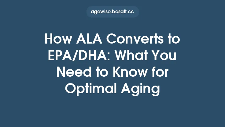 How ALA Converts to EPA/DHA: What You Need to Know for Optimal Aging Thumbnail