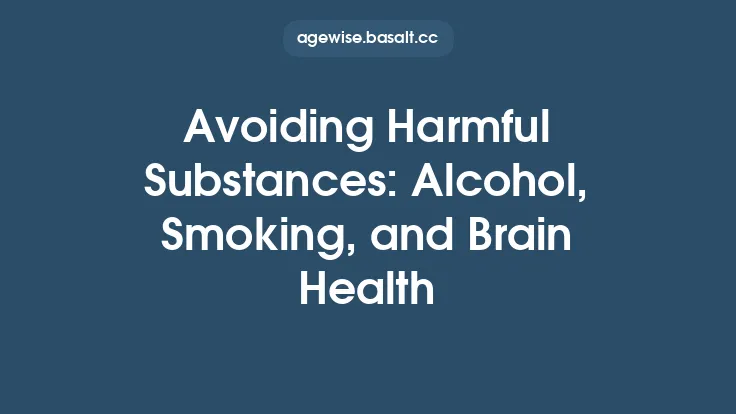 Avoiding Harmful Substances: Alcohol, Smoking, and Brain Health Thumbnail