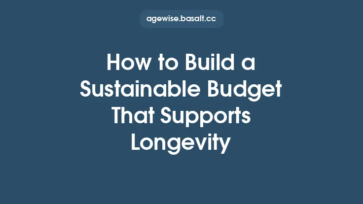 How to Build a Sustainable Budget That Supports Longevity Thumbnail