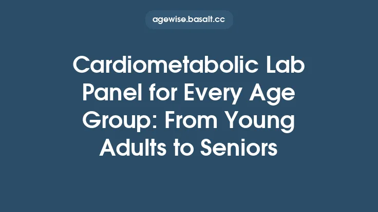 Cardiometabolic Lab Panel for Every Age Group: From Young Adults to Seniors Thumbnail