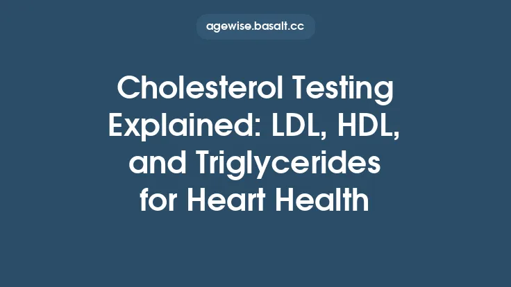 Cholesterol Testing Explained: LDL, HDL, and Triglycerides for Heart Health Thumbnail