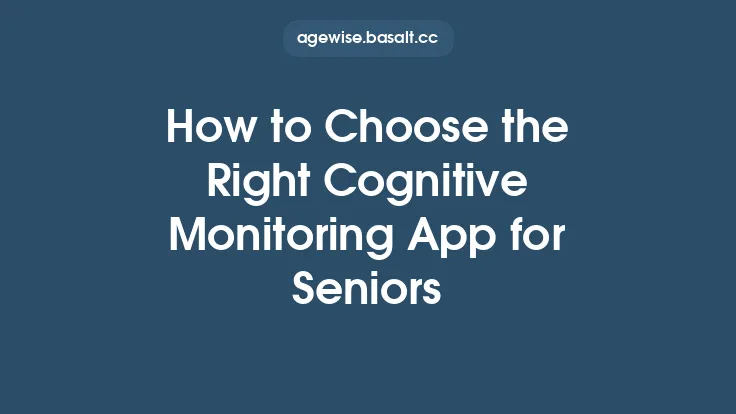 How to Choose the Right Cognitive Monitoring App for Seniors Thumbnail