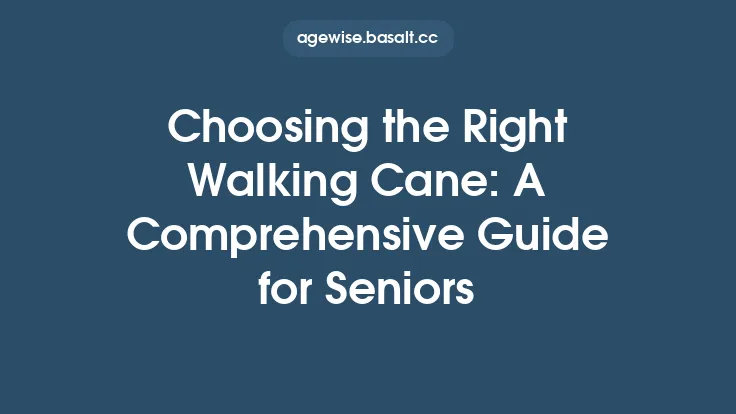 Choosing the Right Walking Cane: A Comprehensive Guide for Seniors Thumbnail