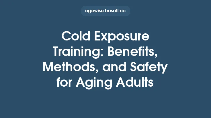 Cold Exposure Training: Benefits, Methods, and Safety for Aging Adults Thumbnail