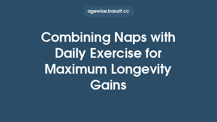 Combining Naps with Daily Exercise for Maximum Longevity Gains Thumbnail