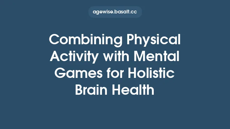 Combining Physical Activity with Mental Games for Holistic Brain Health Thumbnail