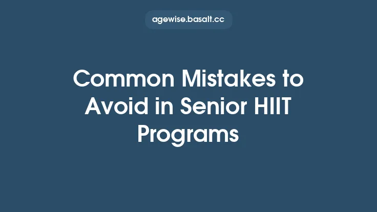 Common Mistakes to Avoid in Senior HIIT Programs Thumbnail