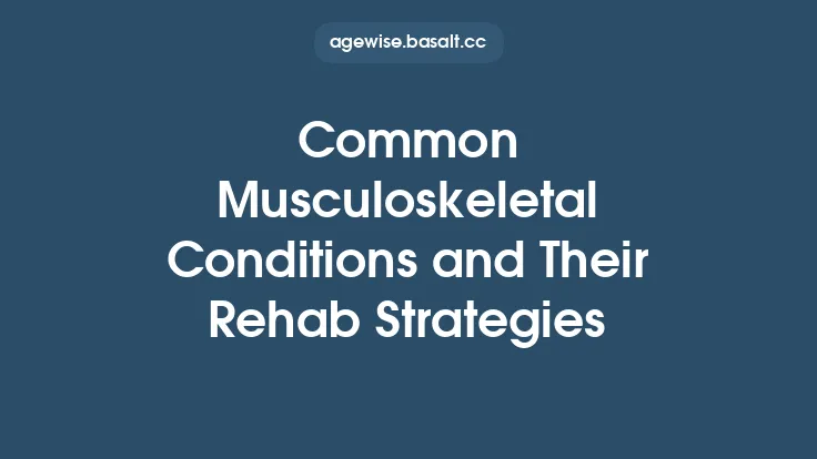 Common Musculoskeletal Conditions and Their Rehab Strategies Thumbnail