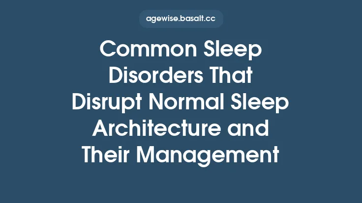 Common Sleep Disorders That Disrupt Normal Sleep Architecture and Their Management Thumbnail