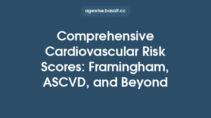 Comprehensive Cardiovascular Risk Scores: Framingham, ASCVD, and Beyond Thumbnail