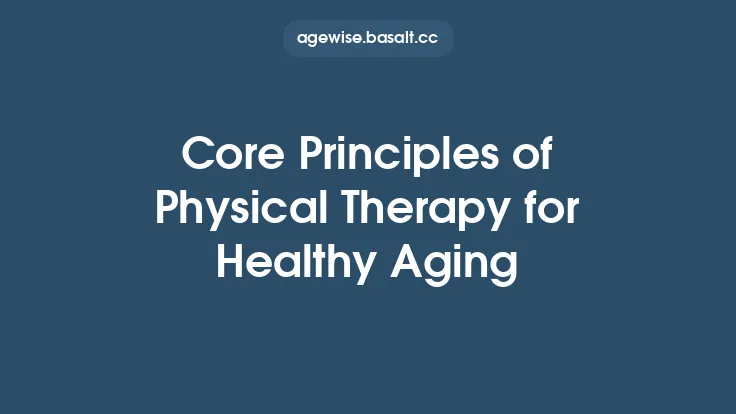 Core Principles of Physical Therapy for Healthy Aging Thumbnail