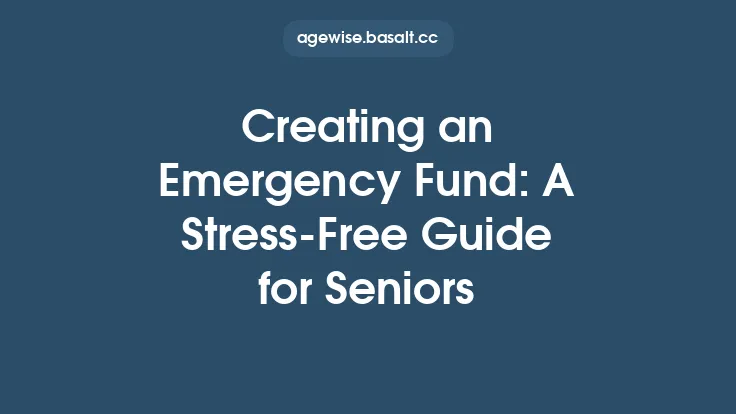 Creating an Emergency Fund: A Stress‑Free Guide for Seniors Thumbnail