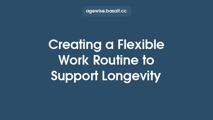 Creating a Flexible Work Routine to Support Longevity Thumbnail