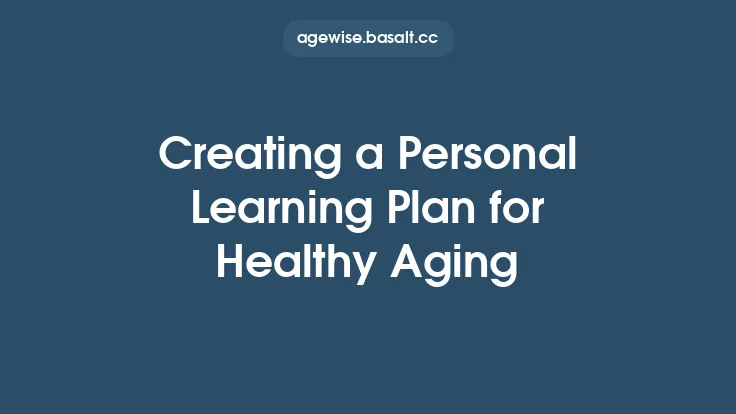 Creating a Personal Learning Plan for Healthy Aging Thumbnail