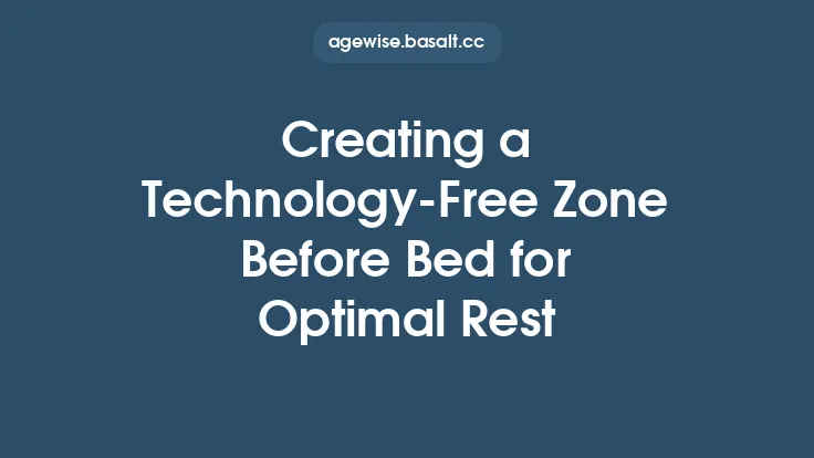 Creating a Technology‑Free Zone Before Bed for Optimal Rest Thumbnail