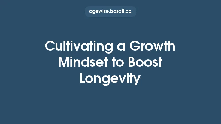 Cultivating a Growth Mindset to Boost Longevity Thumbnail