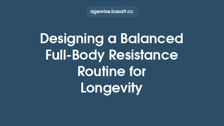 Designing a Balanced Full‑Body Resistance Routine for Longevity Thumbnail