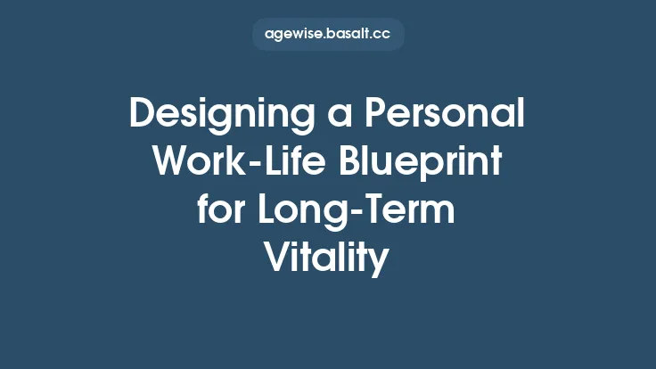 Designing a Personal Work‑Life Blueprint for Long‑Term Vitality Thumbnail