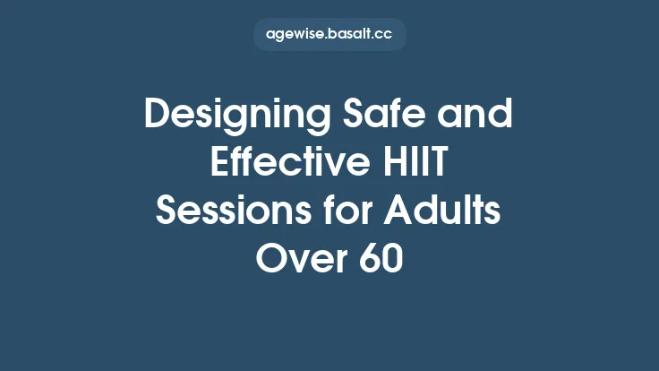 Designing Safe and Effective HIIT Sessions for Adults Over 60 Thumbnail