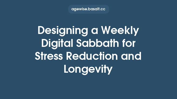 Designing a Weekly Digital Sabbath for Stress Reduction and Longevity Thumbnail