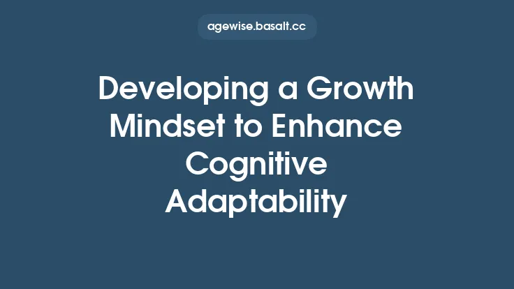 Developing a Growth Mindset to Enhance Cognitive Adaptability Thumbnail