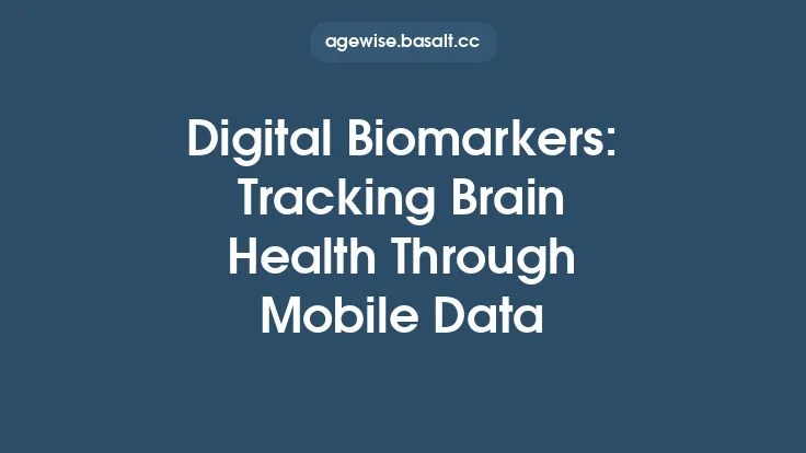 Digital Biomarkers: Tracking Brain Health Through Mobile Data Thumbnail
