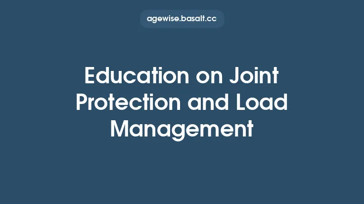 Education on Joint Protection and Load Management Thumbnail
