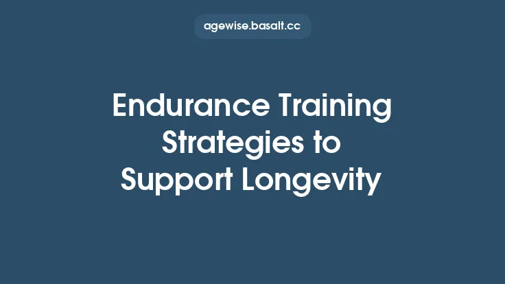 Endurance Training Strategies to Support Longevity Thumbnail