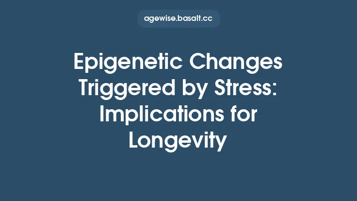 Epigenetic Changes Triggered by Stress: Implications for Longevity Thumbnail