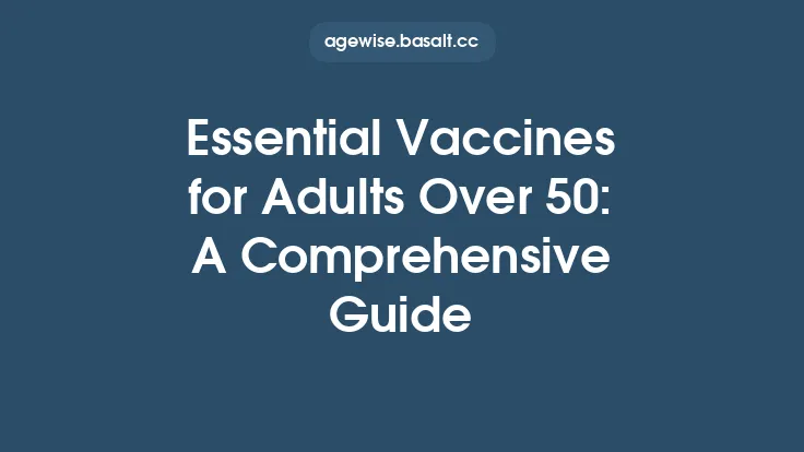 Essential Vaccines for Adults Over 50: A Comprehensive Guide Thumbnail