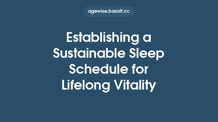 Establishing a Sustainable Sleep Schedule for Lifelong Vitality Thumbnail