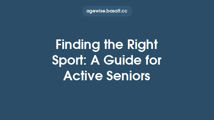 Finding the Right Sport: A Guide for Active Seniors Thumbnail