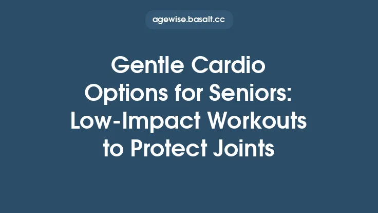 Gentle Cardio Options for Seniors: Low‑Impact Workouts to Protect Joints Thumbnail