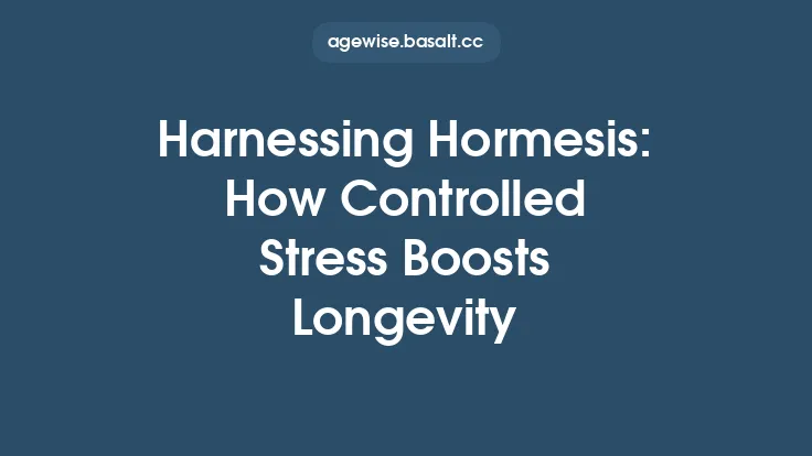 Harnessing Hormesis: How Controlled Stress Boosts Longevity Thumbnail