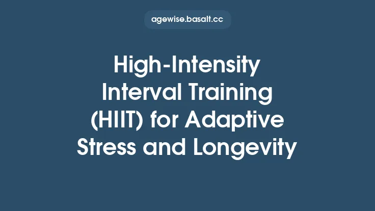 High‑Intensity Interval Training (HIIT) for Adaptive Stress and Longevity Thumbnail