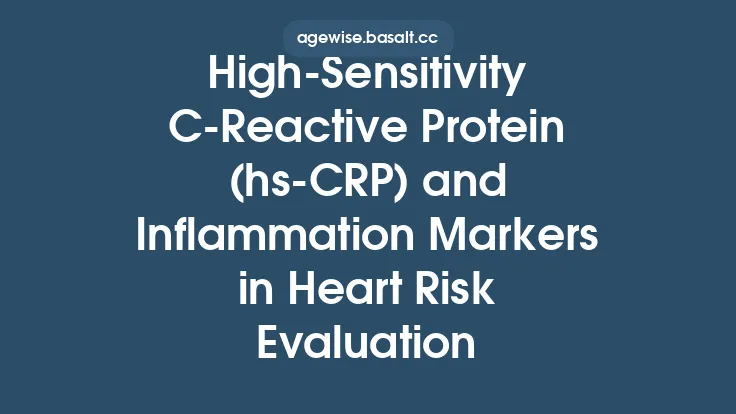High‑Sensitivity C‑Reactive Protein (hs‑CRP) and Inflammation Markers in Heart Risk Evaluation Thumbnail