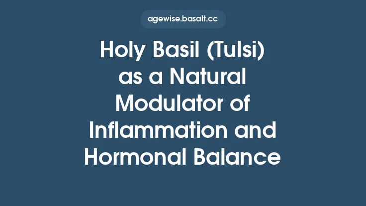 Holy Basil (Tulsi) as a Natural Modulator of Inflammation and Hormonal Balance Thumbnail