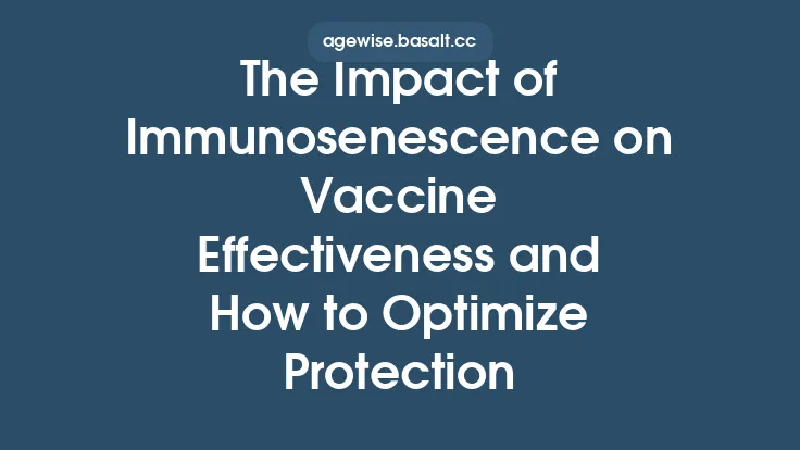 The Impact of Immunosenescence on Vaccine Effectiveness and How to Optimize Protection Thumbnail