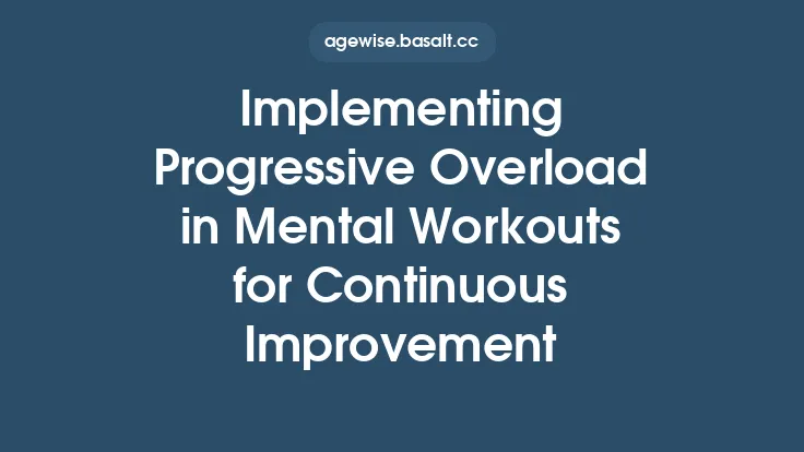 Implementing Progressive Overload in Mental Workouts for Continuous Improvement Thumbnail