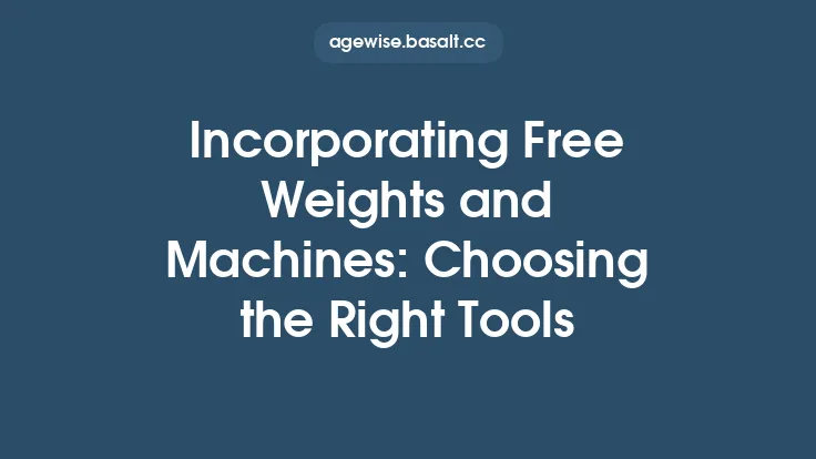 Incorporating Free Weights and Machines: Choosing the Right Tools Thumbnail