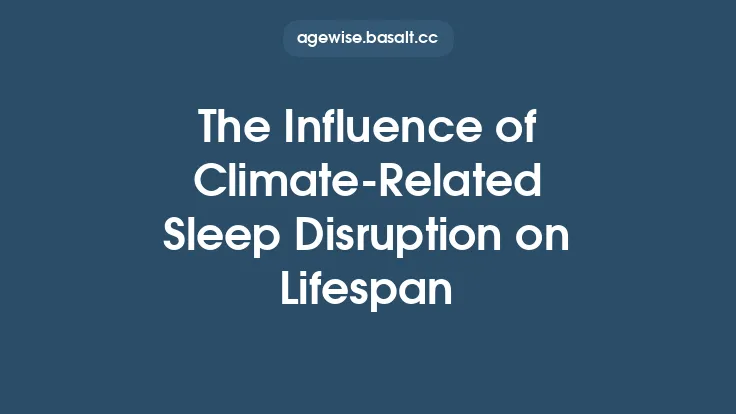 The Influence of Climate-Related Sleep Disruption on Lifespan Thumbnail