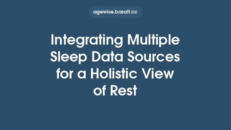 Integrating Multiple Sleep Data Sources for a Holistic View of Rest Thumbnail