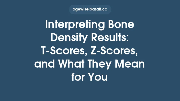 Interpreting Bone Density Results: T‑Scores, Z‑Scores, and What They Mean for You Thumbnail