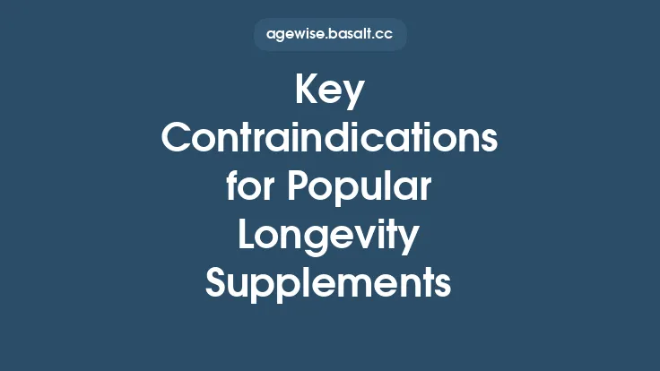 Key Contraindications for Popular Longevity Supplements Thumbnail