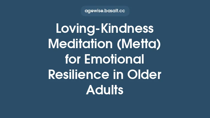 Loving-Kindness Meditation (Metta) for Emotional Resilience in Older Adults Thumbnail