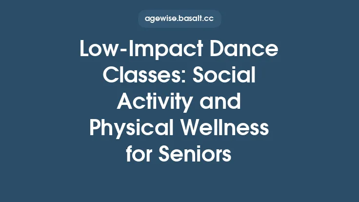 Low‑Impact Dance Classes: Social Activity and Physical Wellness for Seniors Thumbnail