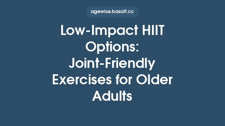 Low‑Impact HIIT Options: Joint‑Friendly Exercises for Older Adults Thumbnail