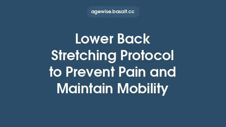 Lower Back Stretching Protocol to Prevent Pain and Maintain Mobility Thumbnail